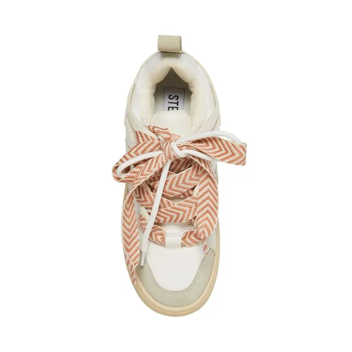 Steve Madden Roaring WhiteGreen Womens Sneakers