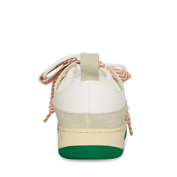 Steve Madden Roaring WhiteGreen Womens Sneakers