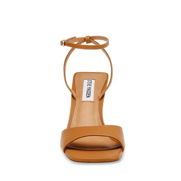 Steve Madden Rozlyn Tan Leather Womens Heels