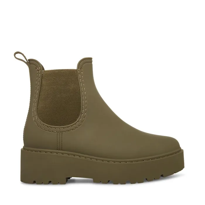 Steve Madden Sahara Olive Womens Boots and Booties
