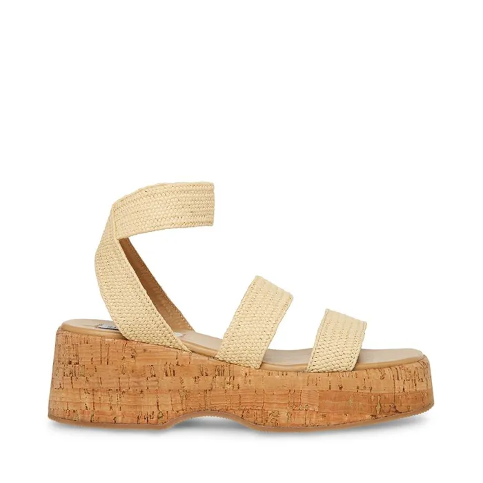 Steve Madden Sashes Raffia Womens Sandals