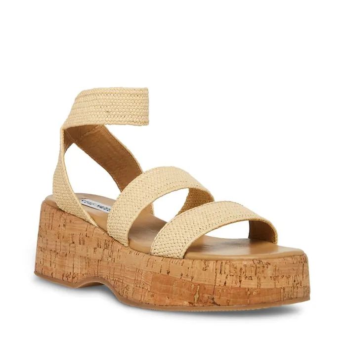 Steve Madden Sashes Raffia Womens Sandals