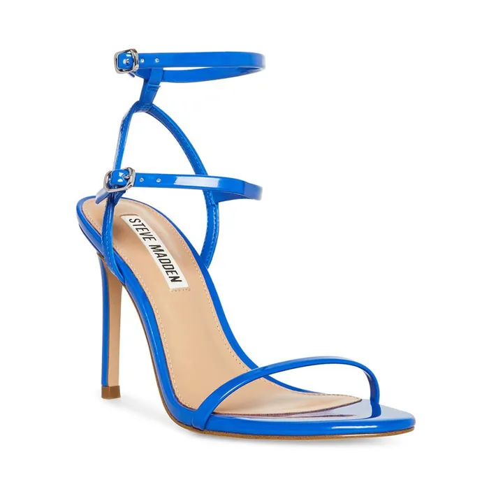 Steve Madden Theresa Blue Patent Womens Heels