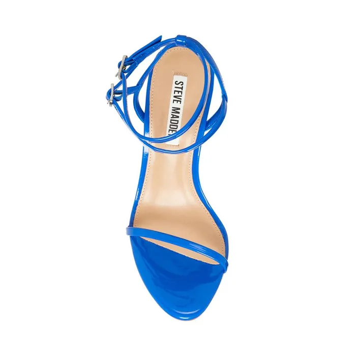 Steve Madden Theresa Blue Patent Womens Heels