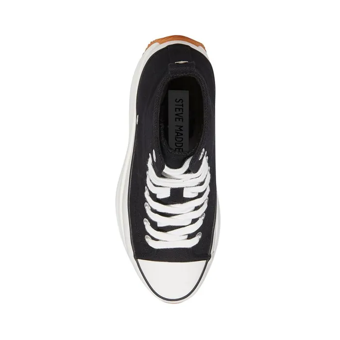 Steve Madden Winston Black Womens Sneakers