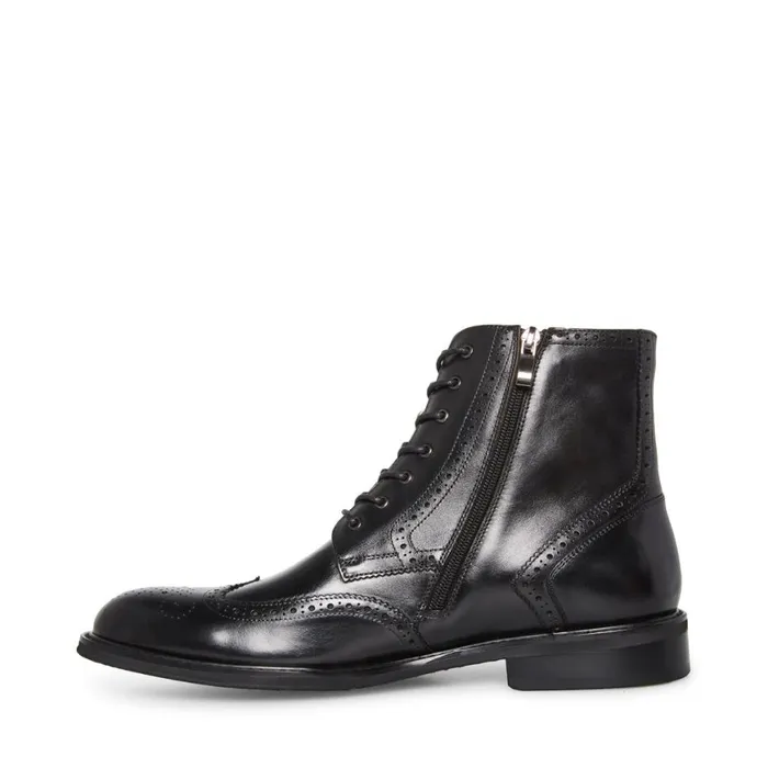 Steve Madden Xanddy Black Leather Mens Boots Steve Madden Xanddy Black Leather Mens Boots