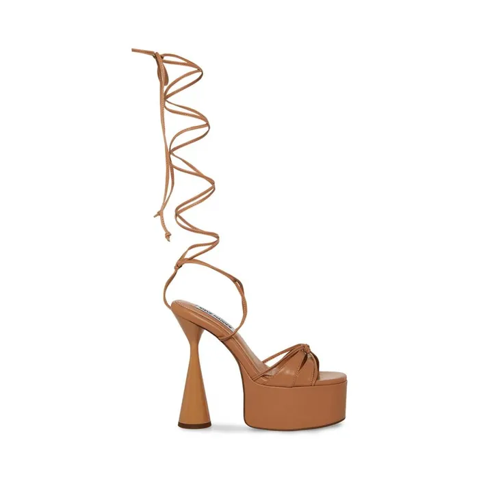 Steve Madden Yasmyn Natural Womens Heels