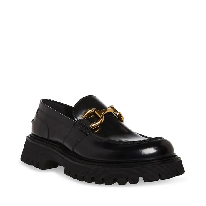 Steve Madden Zylo Black Box Mens Loafers