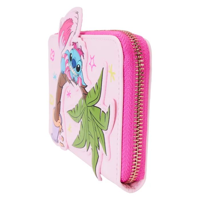 Stitch In Cheshire Cat Costume Exclusive Zip Around Wallet Unisex Loungefly Bags and Wallets