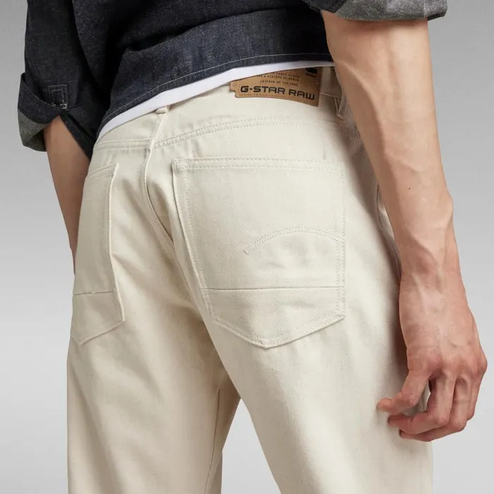 Straight Men GStar RAW Triple A Regular Straight Jeans Ecru
