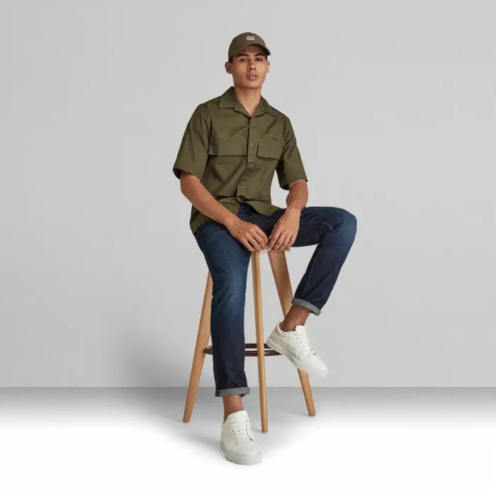 Straight Men GStar RAW Triple A Regular Straight Jeans Worn In Sea Level