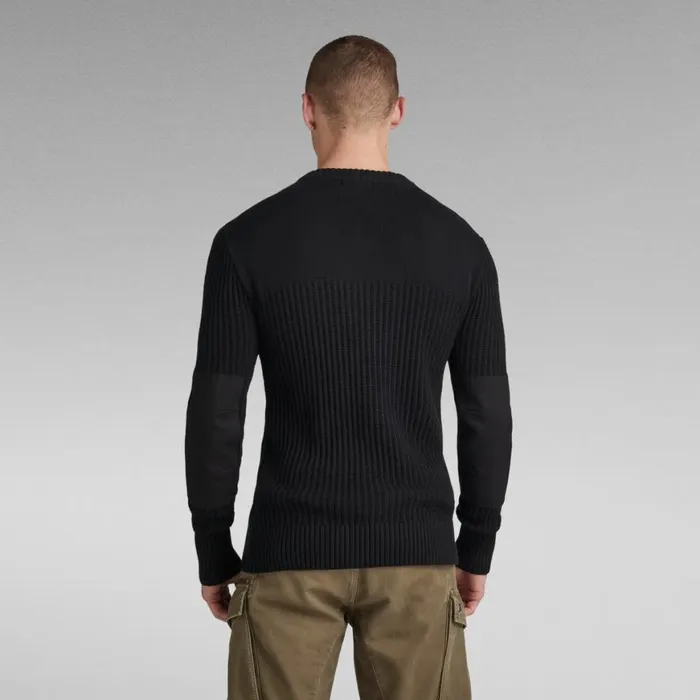 Sweaters Men GStar RAW Army Knitted Sweater Dark Black