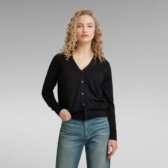 Sweaters Women GStar RAW Core Cardigan Knit Dark Black