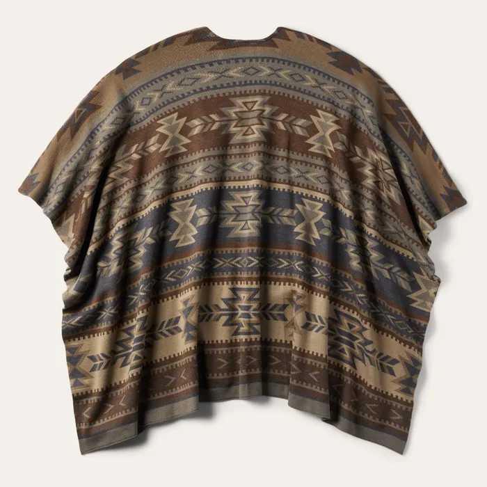 Sweaters Women Stetson Aztec Print Sweater Poncho Multi