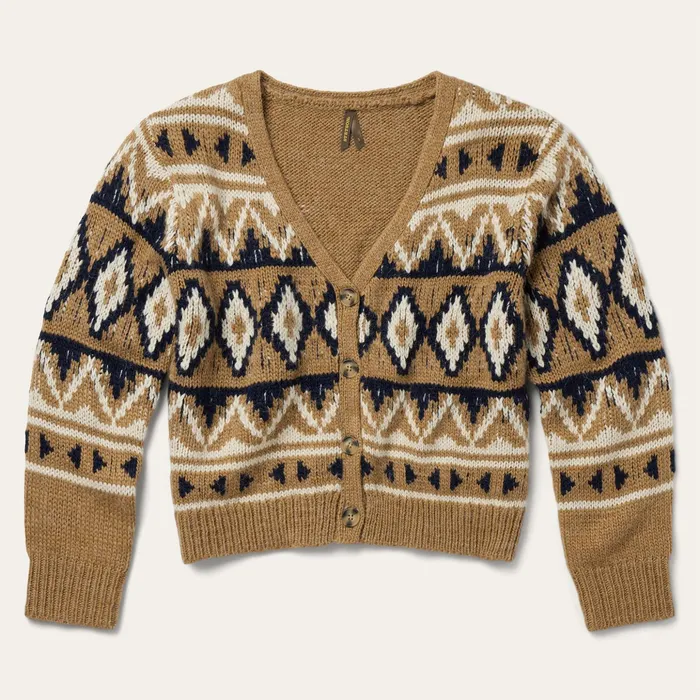 Sweaters Women Stetson Gold Aztec Cardigan Yellow