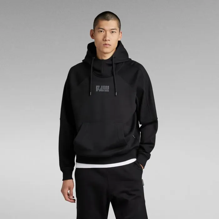 Sweatshirts and Hoodies Men GStar RAW Moto Loose Hooded Sweater Dark Black