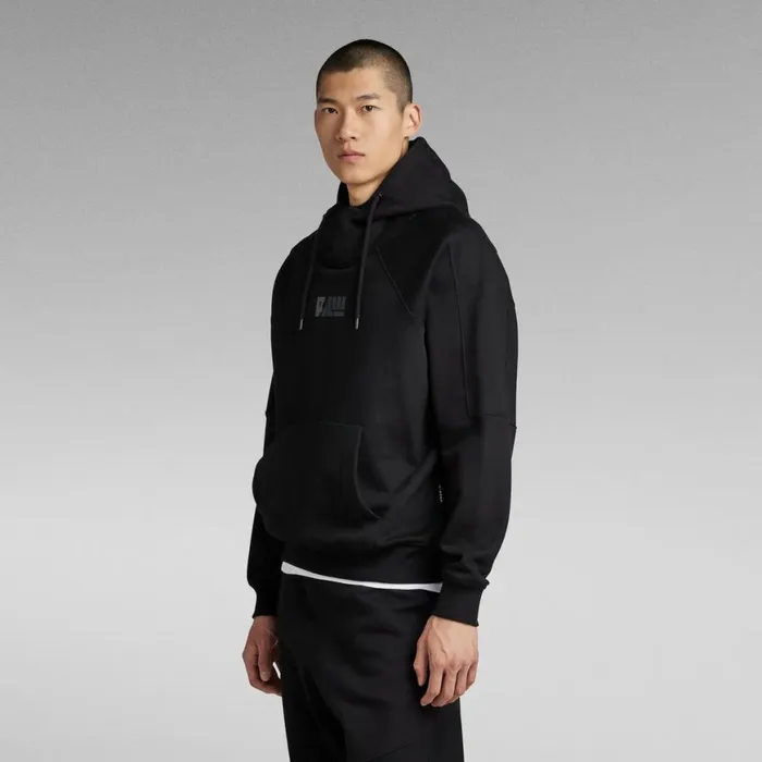 Sweatshirts and Hoodies Men GStar RAW Moto Loose Hooded Sweater Dark Black