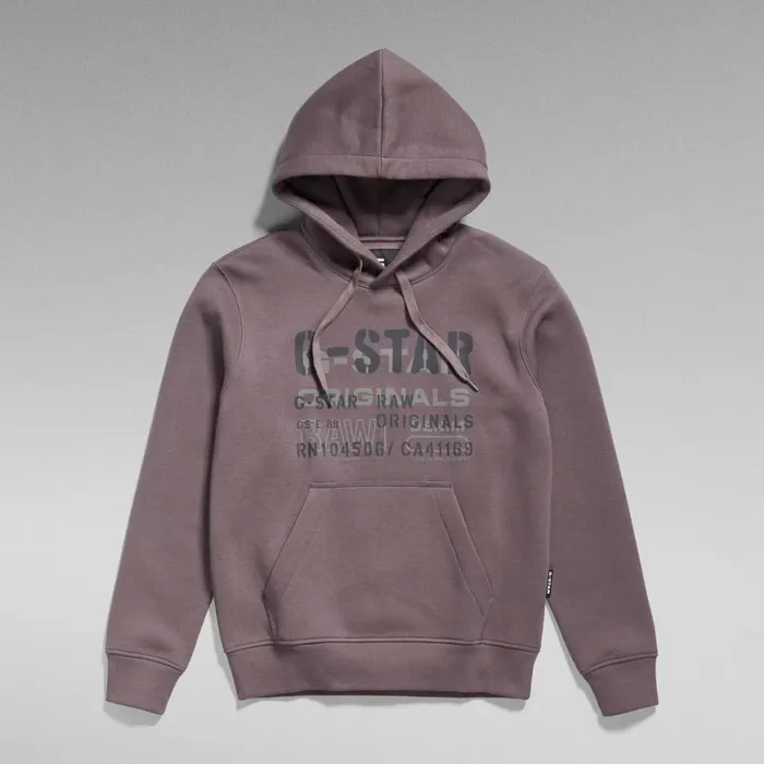 Sweatshirts and Hoodies Men GStar RAW Multi Layer Originals Hooded Sweater Dark Taupe Fungi