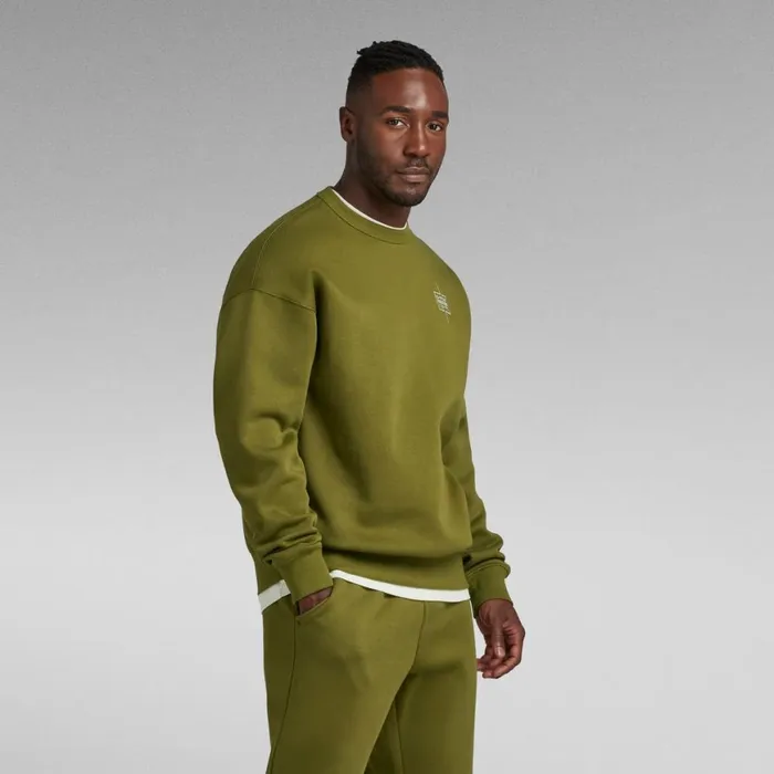 Sweatshirts and Hoodies Men GStar RAW Unisex Core Loose Sweater Avocado
