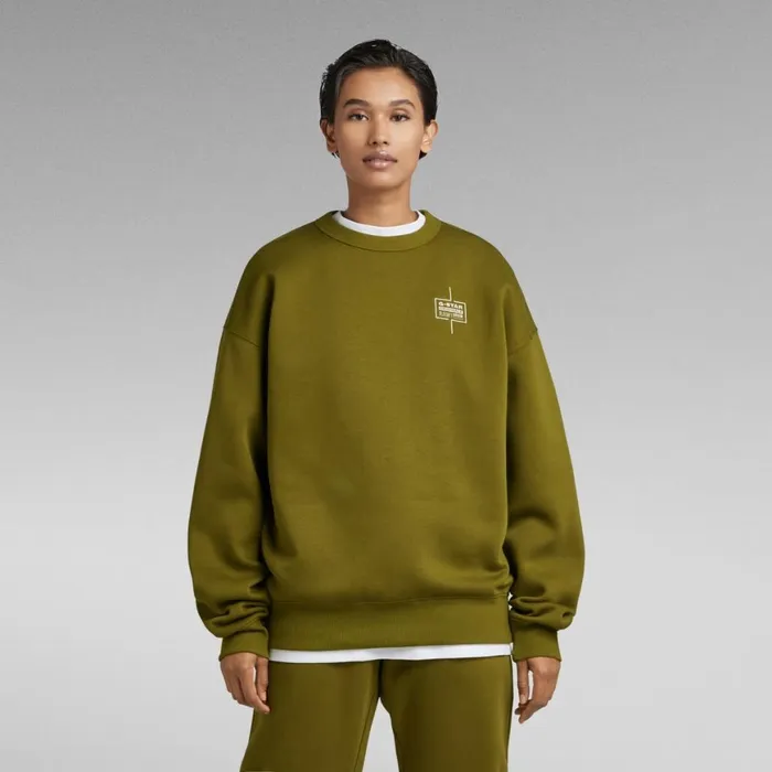 Sweatshirts and Hoodies Men GStar RAW Unisex Core Loose Sweater Avocado