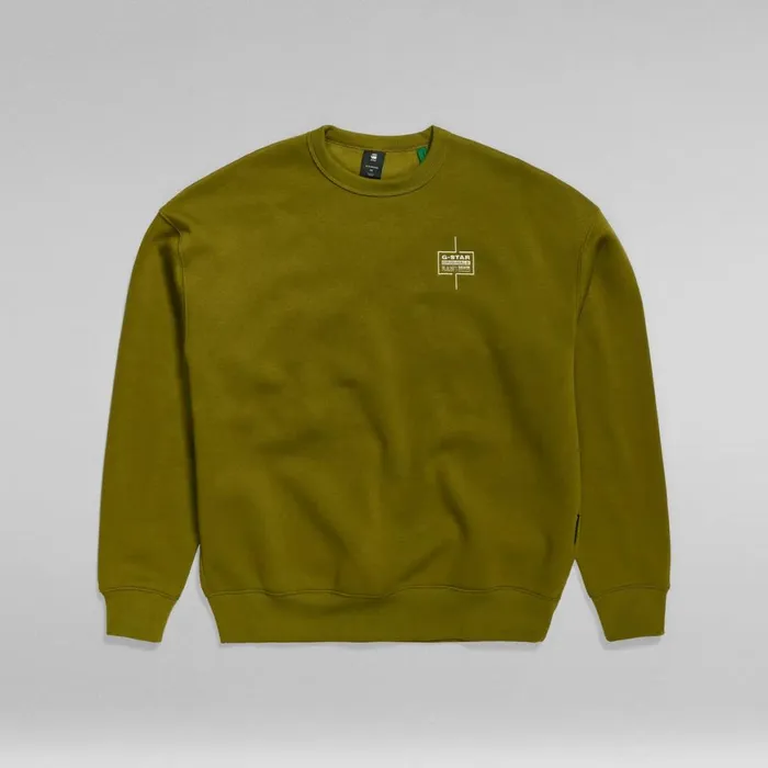 Sweatshirts and Hoodies Men GStar RAW Unisex Core Loose Sweater Avocado