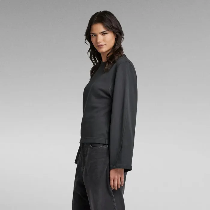 Sweatshirts and Hoodies Women GStar RAW Adjustable Sleeve Cropped Sweater Cloack
