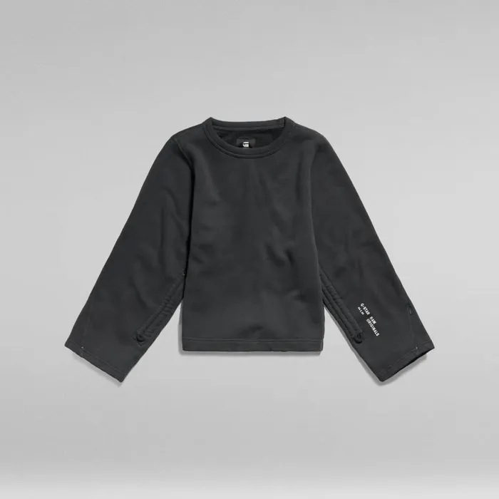 Sweatshirts and Hoodies Women GStar RAW Adjustable Sleeve Cropped Sweater Cloack