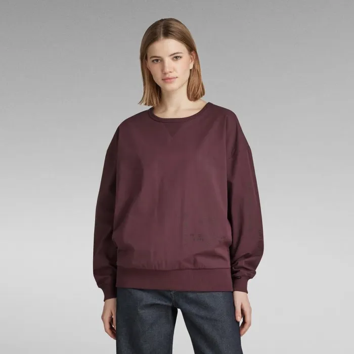 Sweatshirts and Hoodies Women GStar RAW Woven Loose Sweater Vineyard Wine