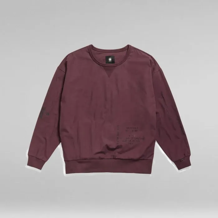 Sweatshirts and Hoodies Women GStar RAW Woven Loose Sweater Vineyard Wine