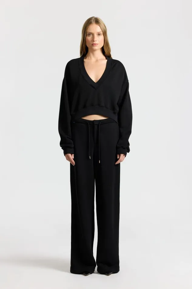 Sweatshirts Women COTTON CITIZEN Geneva Sweatshirt Jet Black Sweatshirts Women COTTON CITIZEN Geneva Sweatshirt Jet Black