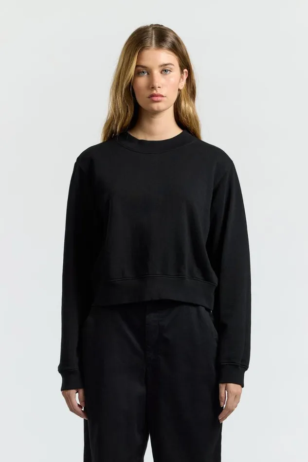 Sweatshirts Women COTTON CITIZEN Milan Crew Sweatshirt Jet Black