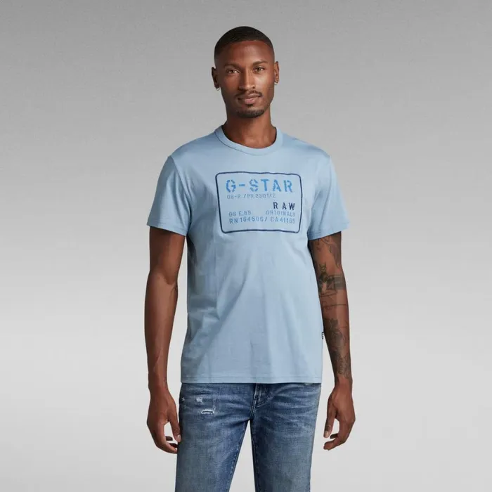 TShirts and Polos Men GStar RAW Applique Multi Technique TShirt Lake