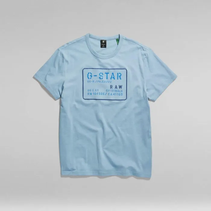TShirts and Polos Men GStar RAW Applique Multi Technique TShirt Lake