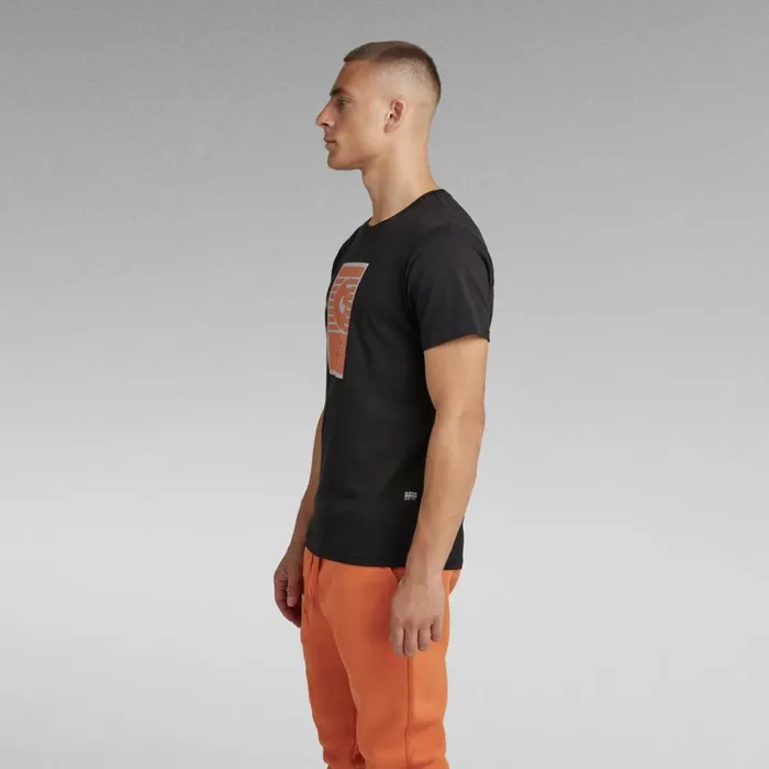TShirts and Polos Men GStar RAW Boxed High Density Graphic TShirt Dark Black