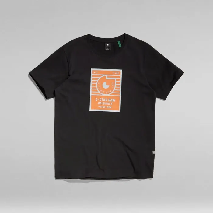 TShirts and Polos Men GStar RAW Boxed High Density Graphic TShirt Dark Black