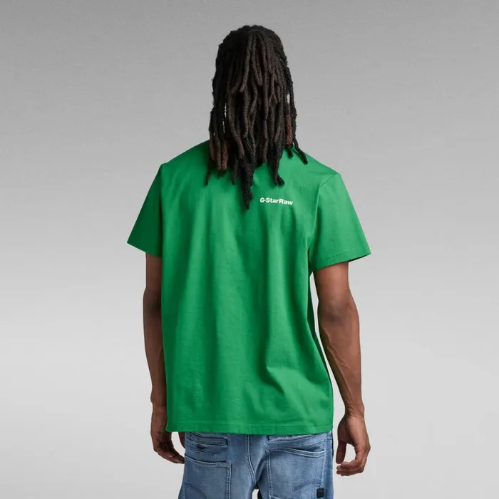 TShirts and Polos Men GStar RAW Double Pocket Utility Loose TShirt Jolly Green