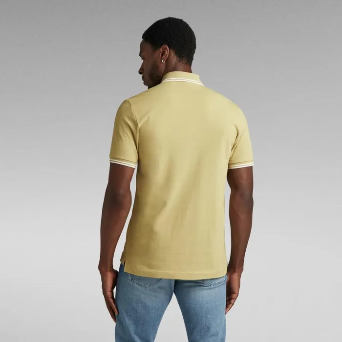 TShirts and Polos Men GStar RAW Dunda Slim Stripe Polo Leek Green