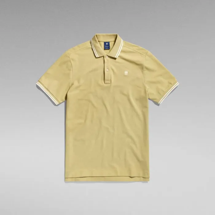 TShirts and Polos Men GStar RAW Dunda Slim Stripe Polo Leek Green