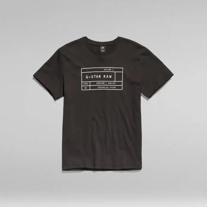 TShirts and Polos Men GStar RAW Graphic 2 Pack TShirt Dark Blackwhite