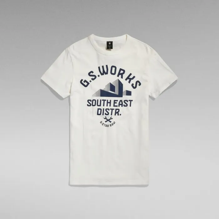 TShirts and Polos Men GStar RAW Graphic 8 TShirt Milk