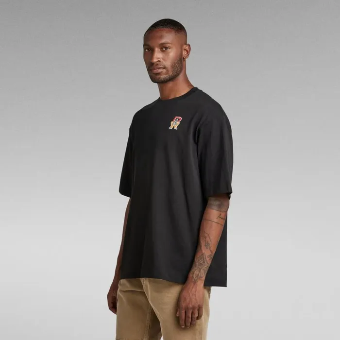 TShirts and Polos Men GStar RAW Oversized Boxy TShirt Embro RAW Dark Black
