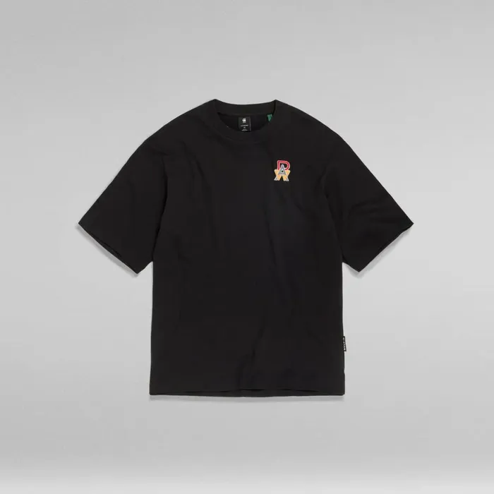 TShirts and Polos Men GStar RAW Oversized Boxy TShirt Embro RAW Dark Black
