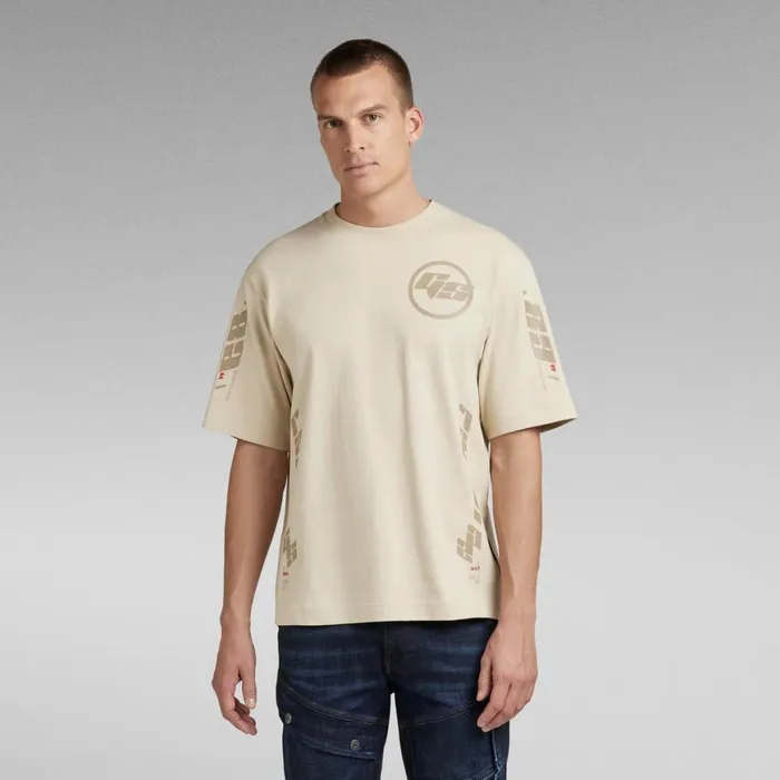 TShirts and Polos Men GStar RAW Sobiru Boxy TShirt Brown Rice