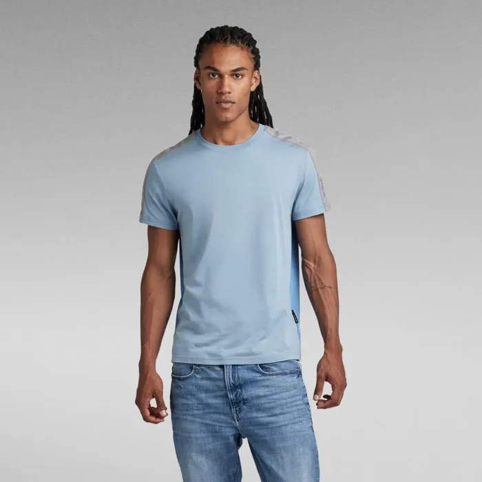 TShirts and Polos Men GStar RAW Tape Color Block TShirt Lakedeep Wave
