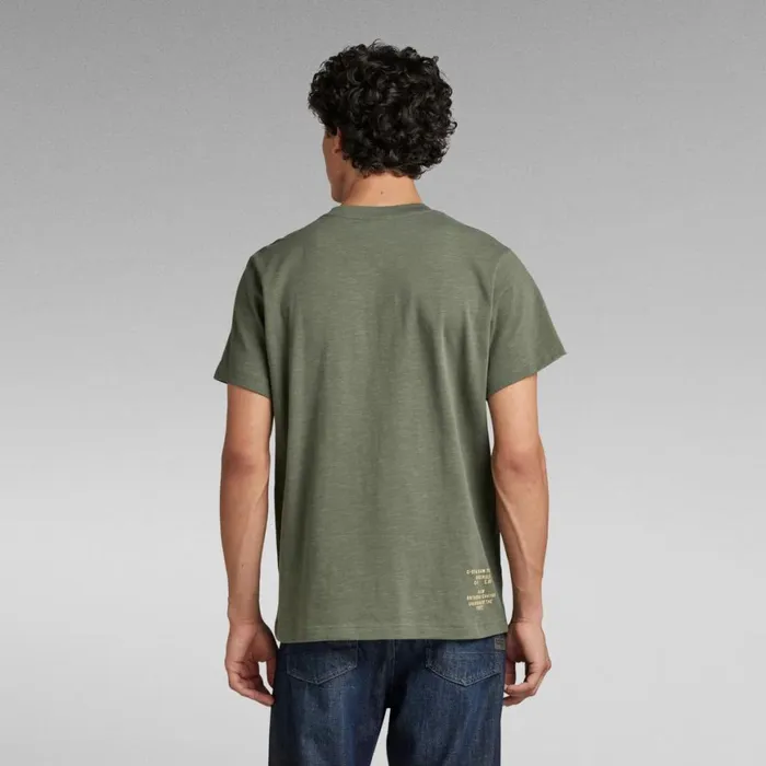TShirts and Polos Men GStar RAW Utility Pocket Tape TShirt Light Hunter