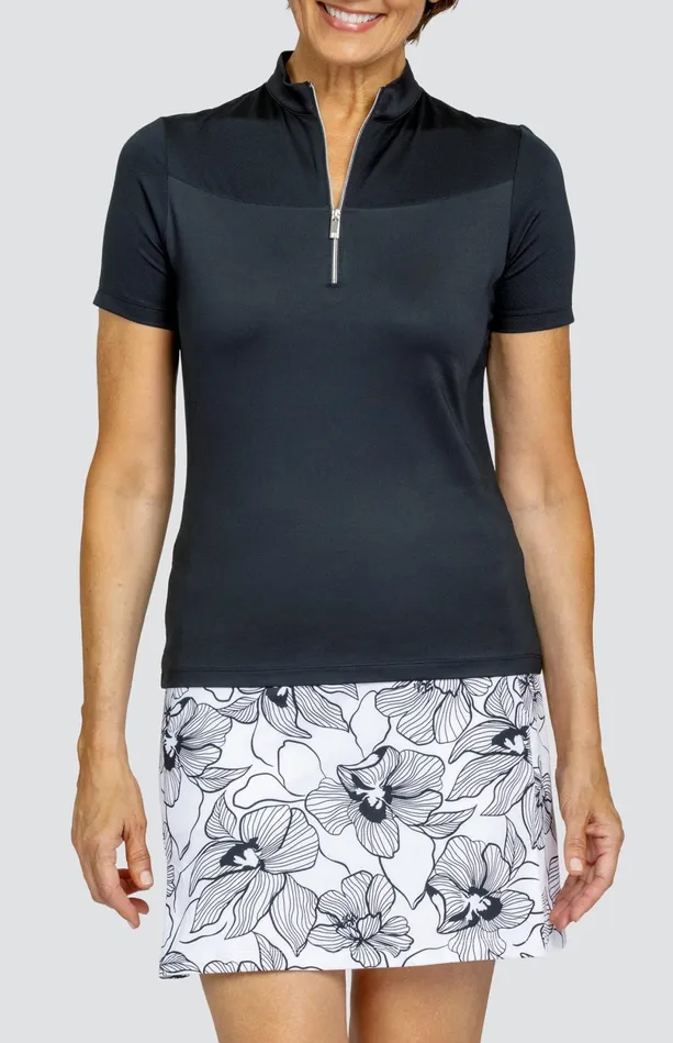 Tail Activewear Altai Top 8211 Onyx Black Women Short Sleeve