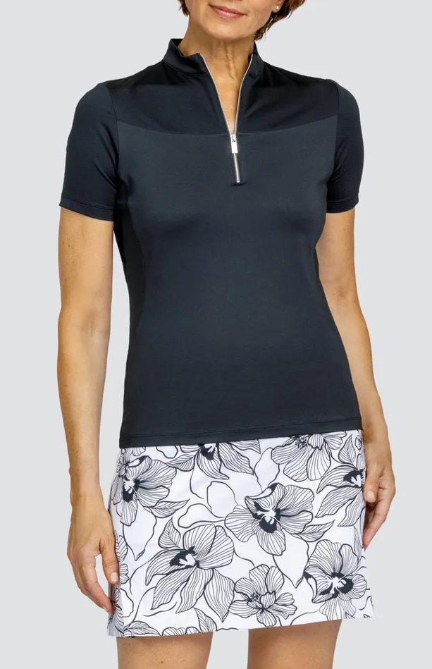 Tail Activewear Altai Top 8211 Onyx Black Women Short Sleeve