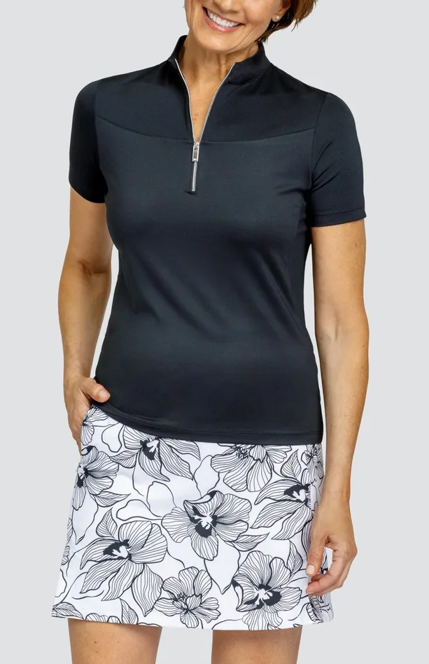 Tail Activewear Altai Top 8211 Onyx Black Women Short Sleeve