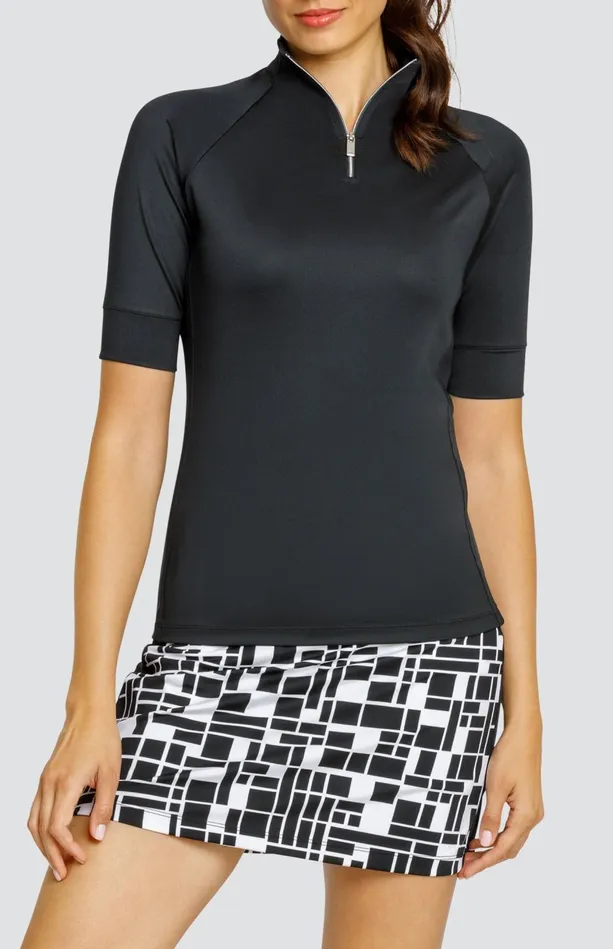 Tail Activewear Atley Top 8211 Onyx Black Women Short Sleeve