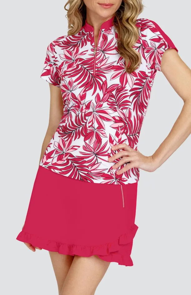 Tail Activewear Jaynary Top 8211 Summer Leaves Women Short Sleeve